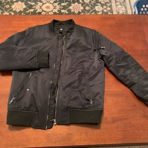 H&M black bomber jacket